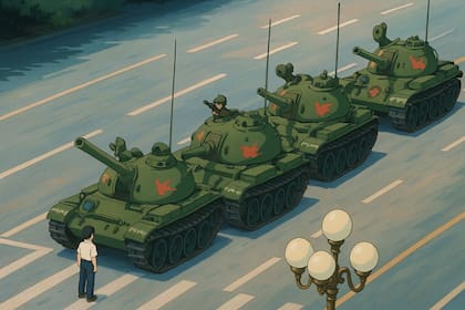 Fotos históricas y memes transformados en viñetas dibujadas al estilo del Estudio Ghibli usando ChatGPT