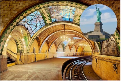 La estación Old City Hall fue diseñada como símbolo del nuevo sistema subterráneo y hoy puede recorrerse gracias a tours organizados
X (@Pedro_Torrijos - Archivo)