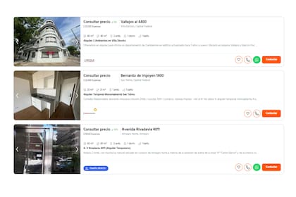 Los propietarios e inmobiliarias ponen "consultar precio" en los portales porque los alquileres no se pueden publicar en dólares y para que los precios en pesos no queden desactualizados