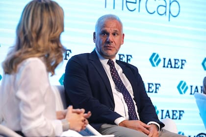 Luis Galli, presidente y CEO del Grupo Newsan, hoy en el 42° Congreso Anual del Instituto Argentino de Ejecutivos de Finanzas (IAEF)